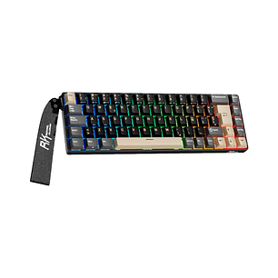TECLADO GAMER ROYAL KLUDGE RK68 HE (IBM69K-SP) PHANTOM | SW MINT MAGNETIC /  Ingles