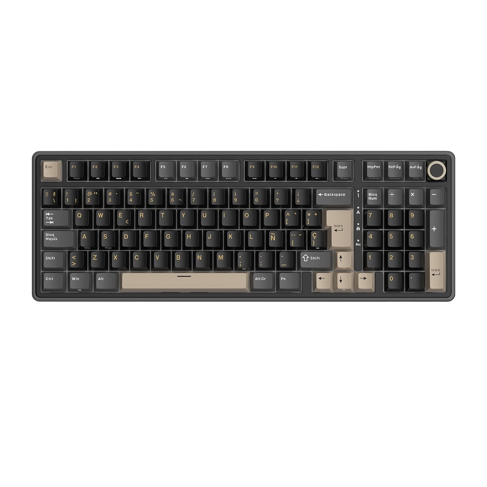 Teclado Mecánico Royal Kludge RK R98Pro Phantom 98%  sw Cream / Español 2