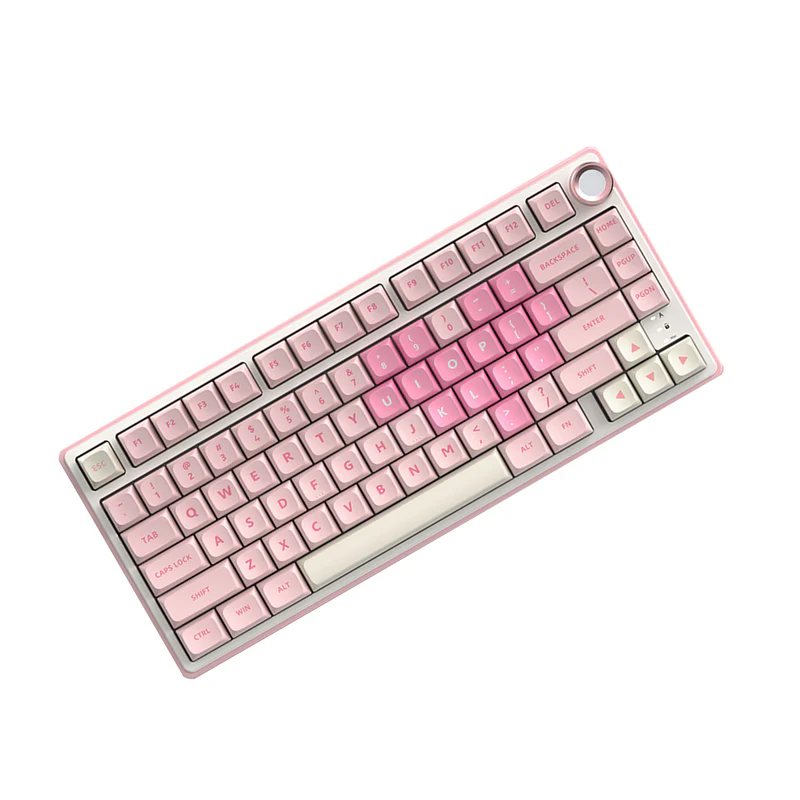 Teclado mecánico ROYAL KLUDGE R75 pink melody / sw cream  3