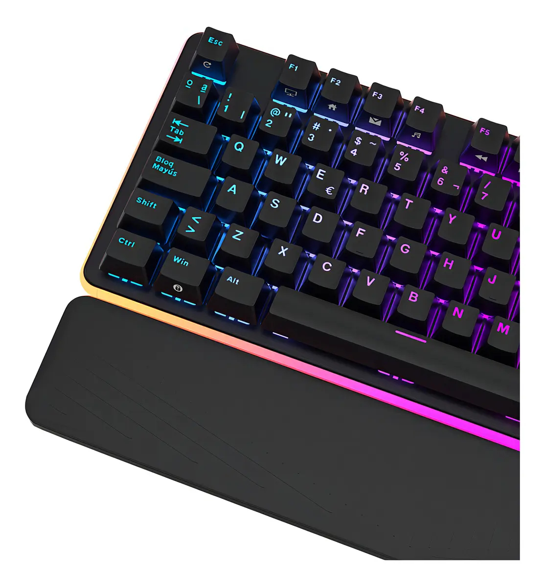 Teclado Mecánico Royal Kludge rk 918 black sw red Ingles 5