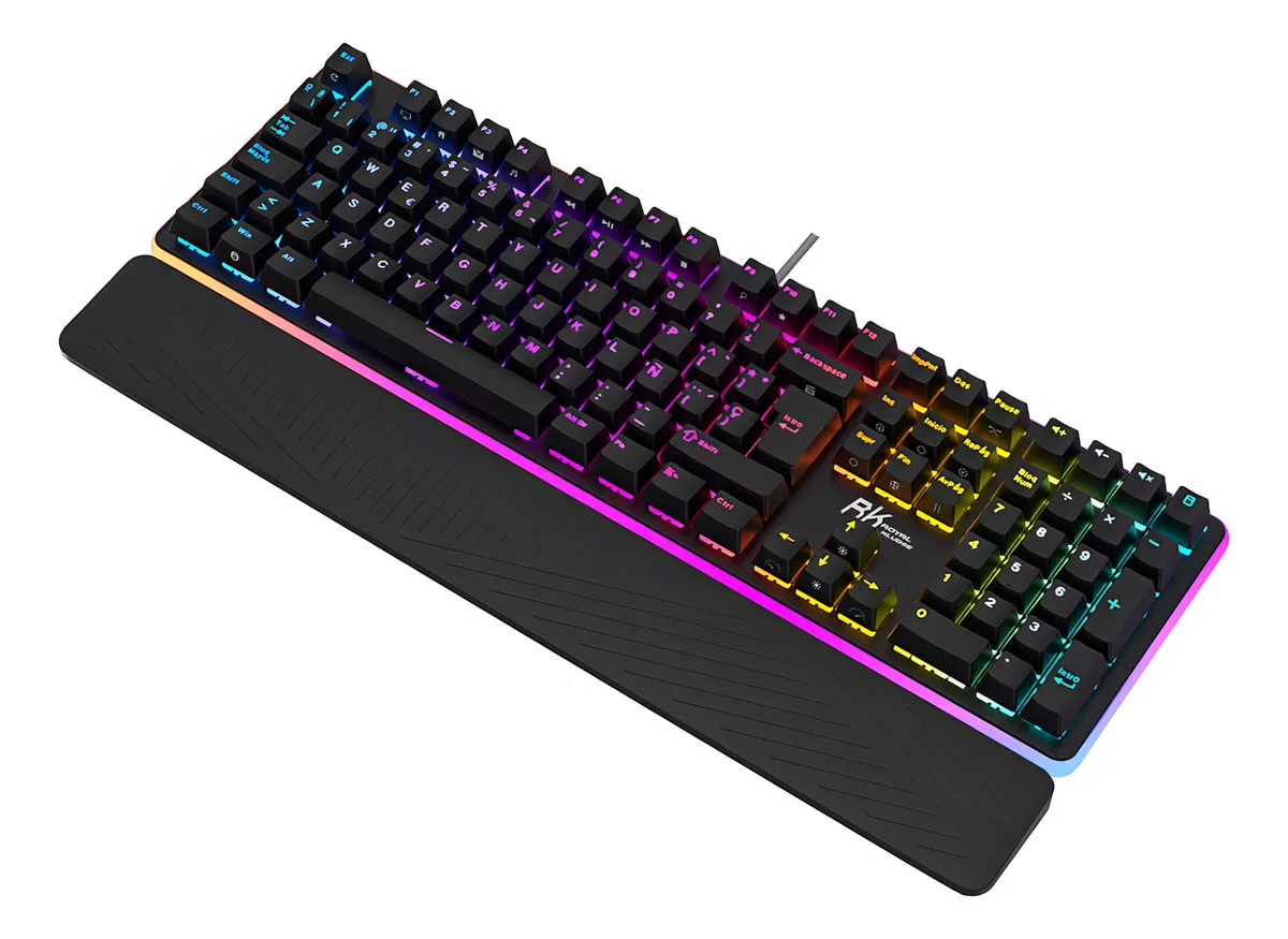 Teclado Mecánico Royal Kludge rk 918 black sw red Ingles 6