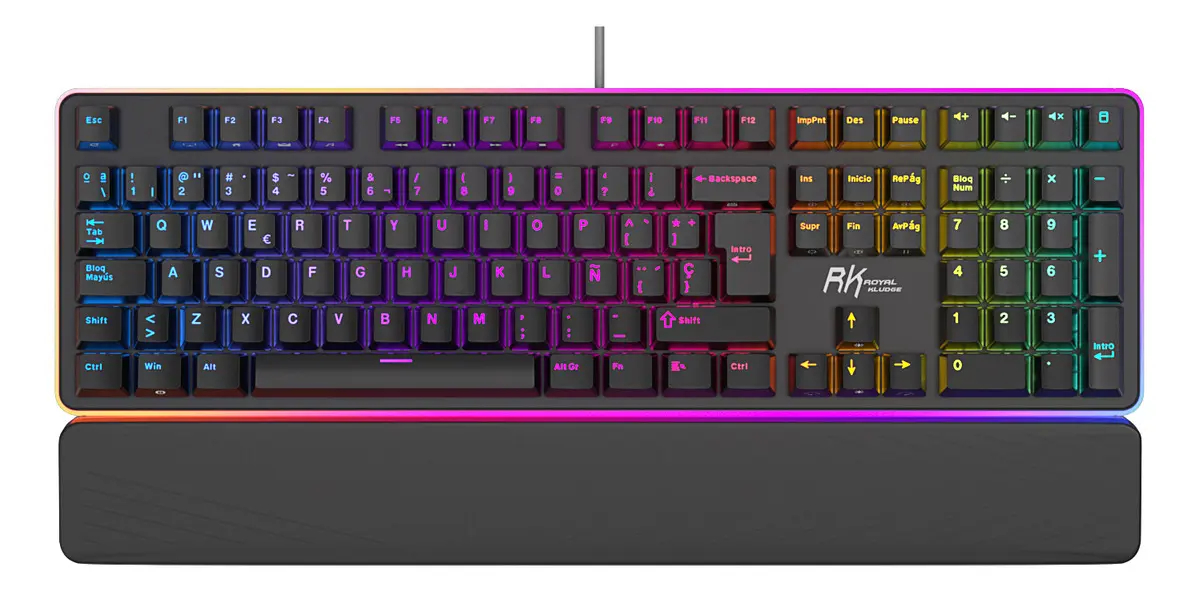 Teclado Mecánico Royal Kludge rk 918 black sw red Ingles 2