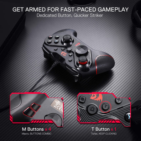 CONTROL Redragon Rift G710 - USB 1.8 mts - PC/Android/Switch/PS3  3