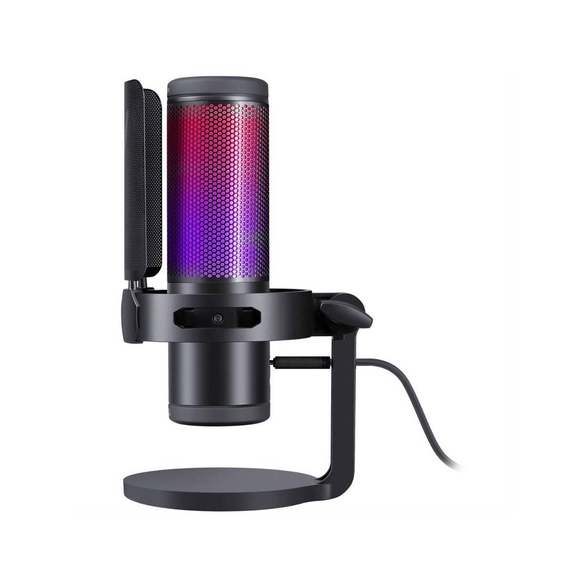 Micrófono Redragon Fenris GM301, RGB, Montura Anti Vibración, USB 2