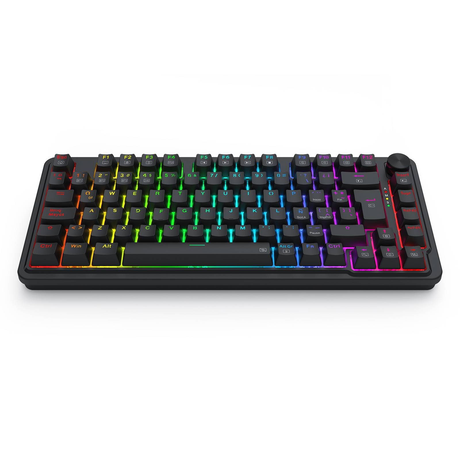 Teclado Gamer Inalámbrico Redragon Ucal Pro 75%, SW red / SP 4