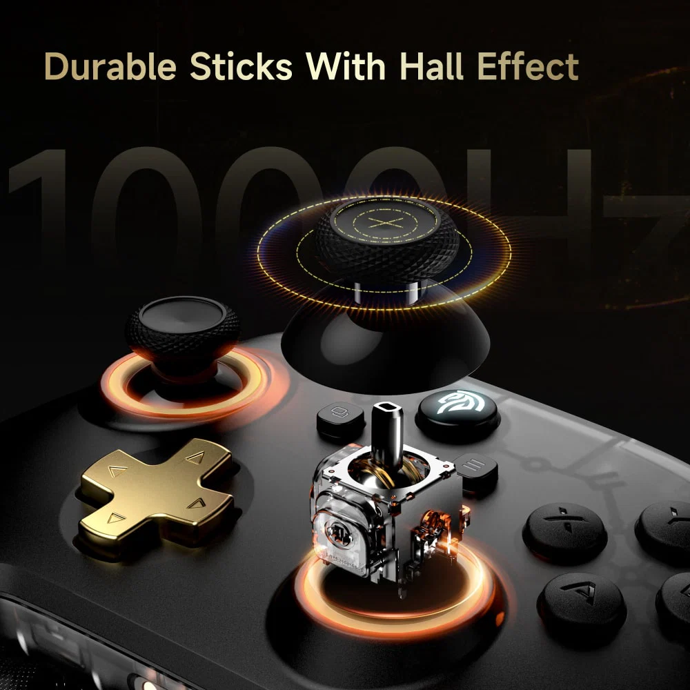Control Gamer Multiplataforma EasySMX D05 + Base de Carga | Joysticks y Gatillos Hall Effect 4