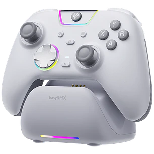 Control Gamer EasySMX X05 Pro Inalámbrico Multiplataforma blanco | Botones Silenciosos Pro + Base