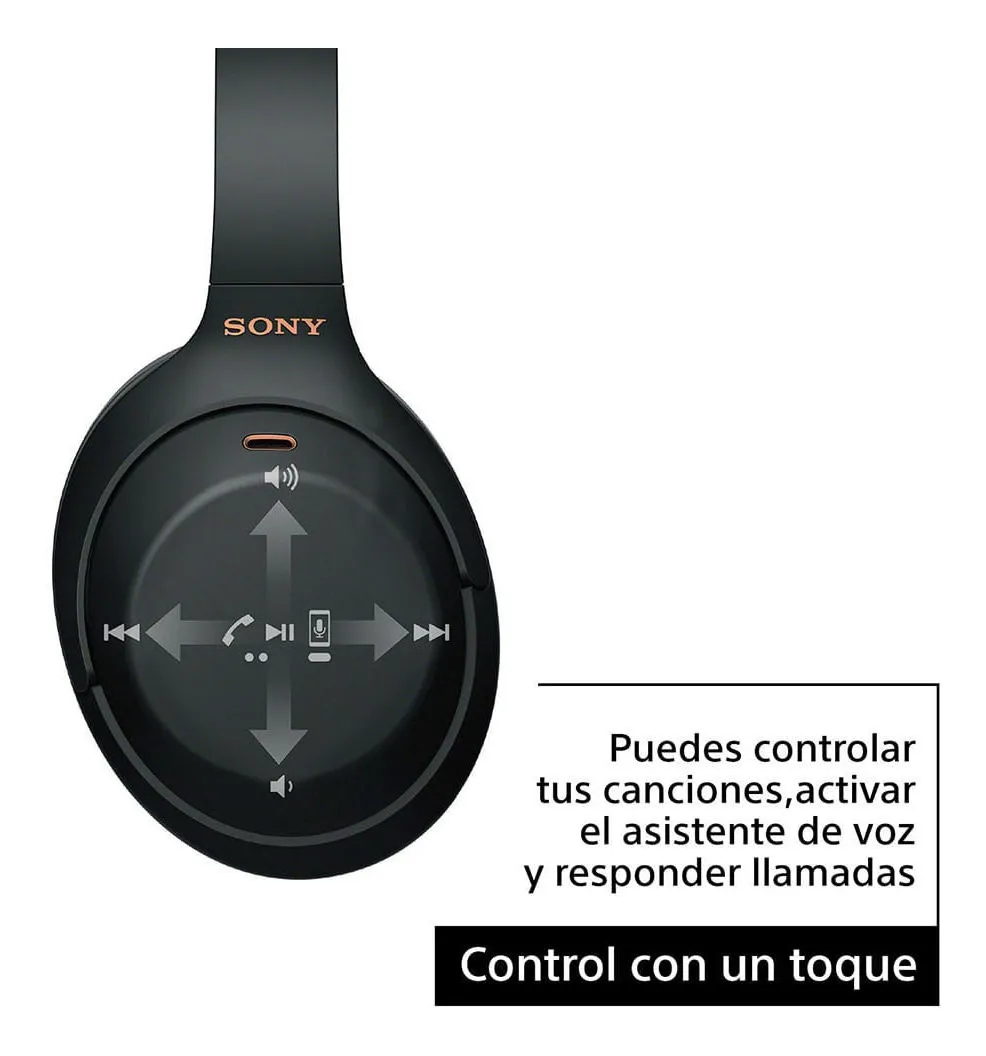Audífonos Bluetooth Sony WH-1000XM4 Negro 2