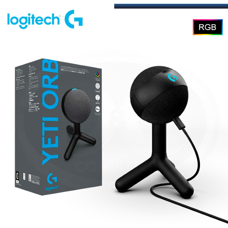 Micrófono Gamer Logitech YETI ORB Alámbrico  USB-C a USB-A 2