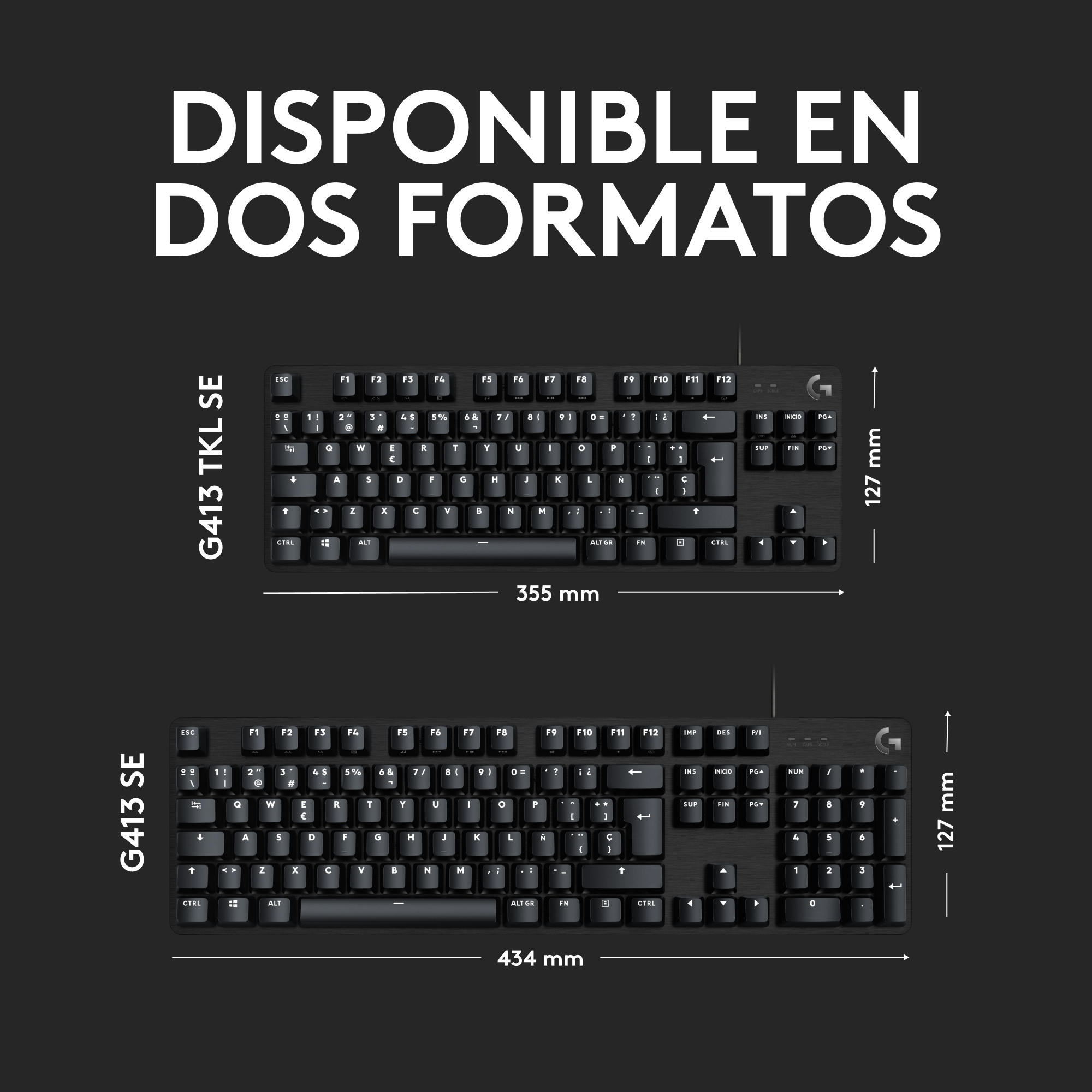 Teclado mecanico Logitech G413 Se SW Tactile / ingles 5
