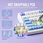 Teclado Mecánico F75 MAX White Blue Purple RGB Wireless – Switch Reaper / ingles  - Miniatura 5