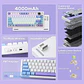Teclado Mecánico F75 MAX White Blue Purple RGB Wireless – Switch Reaper / ingles  - Miniatura 7