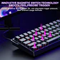Teclado Aula Win60 He SW magnetic 60% Gamer Rgb cableado color negro - Miniatura 3
