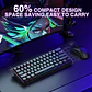 Teclado Aula Win60 He SW magnetic 60% Gamer Rgb cableado color negro - Miniatura 4
