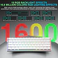 Teclado Mecánico AULA MINI60 HE Pro sw magnetic RGB Wireless blanco / ingles  - Miniatura 2