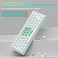 Teclado Mecánico AULA MINI60 HE Pro sw magnetic RGB Wireless blanco / ingles  - Miniatura 3