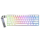 Teclado Mecánico AULA MINI60 HE Pro sw magnético RGB Wireless blanco / ingles  - Miniatura 2