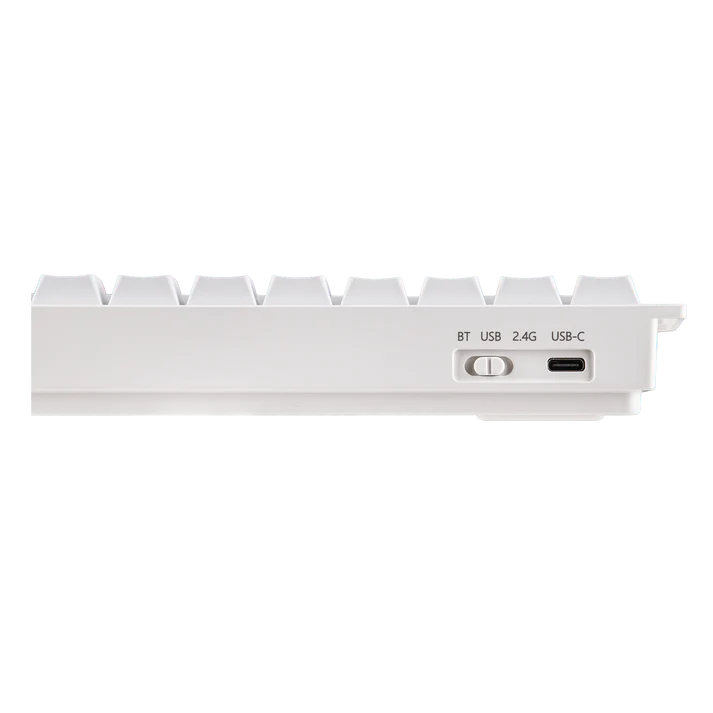 Teclado Mecánico AULA MINI60 HE Pro sw magnético RGB Wireless blanco / ingles  3