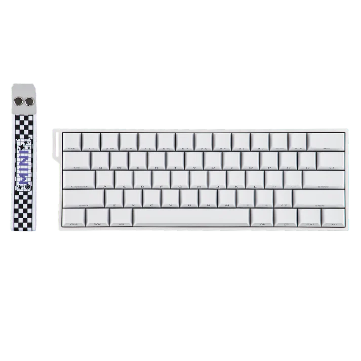 Teclado Mecánico AULA MINI60 HE Pro sw magnético RGB Wireless blanco / ingles  1