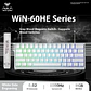 Teclado Aula Win60 He SW magnético 60% Gamer Rgb cableado color blanco - Miniatura 4