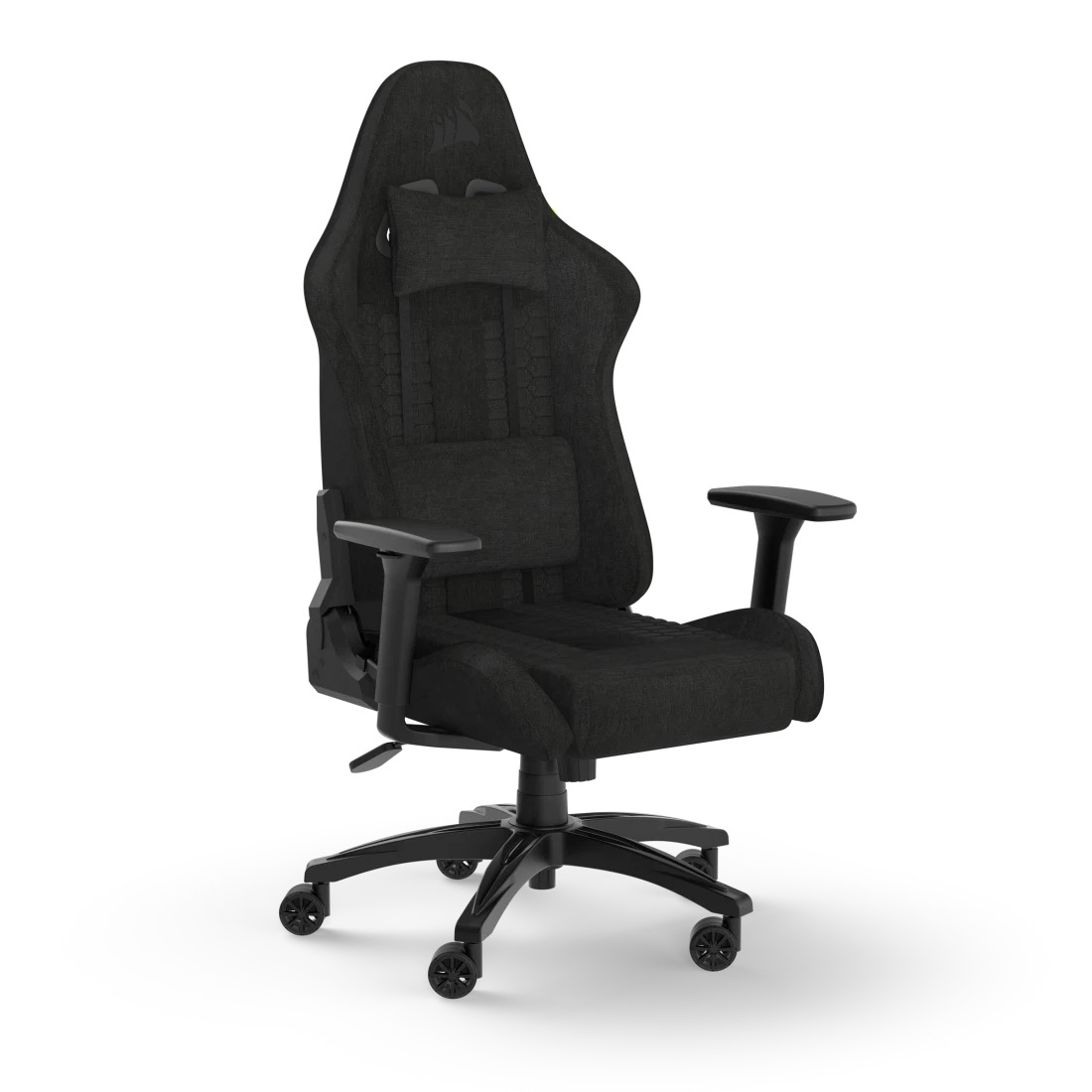 Silla Gamer corsair TC100 RELAXED de Tela con Cojín Lumbar y Cervical negra 1