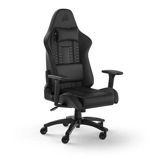 Silla Gamer corsair TC100 RELAXED de cuero sintetico con Cojín Lumbar y Cervical negra 
