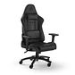 Silla Gamer corsair TC100 RELAXED de cuero sintetico con Cojín Lumbar y Cervical negra  - Miniatura 1