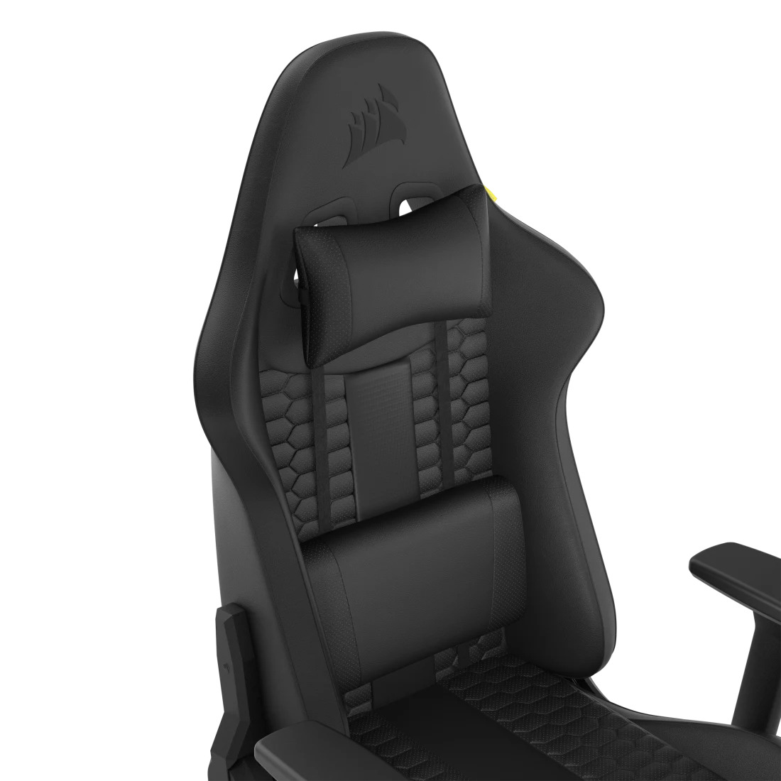 Silla Gamer corsair TC100 RELAXED de cuero sintetico con Cojín Lumbar y Cervical negra  7