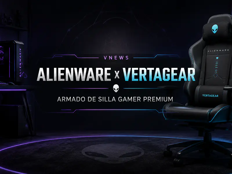 Armamos una silla gamer Alienware x Vertagear | VGamers