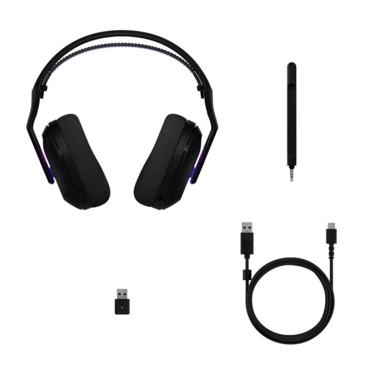 audifonos gamer  Logitech G522 LIGHTSPEED RGB negro  2
