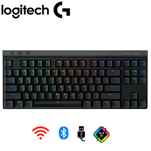 Teclado Mecánico Inalámbrico Logitech G515 LIGHTSPEED TKL Low Profile – Switch GL, RGB y Tri-Mode 80% layout Inglés US