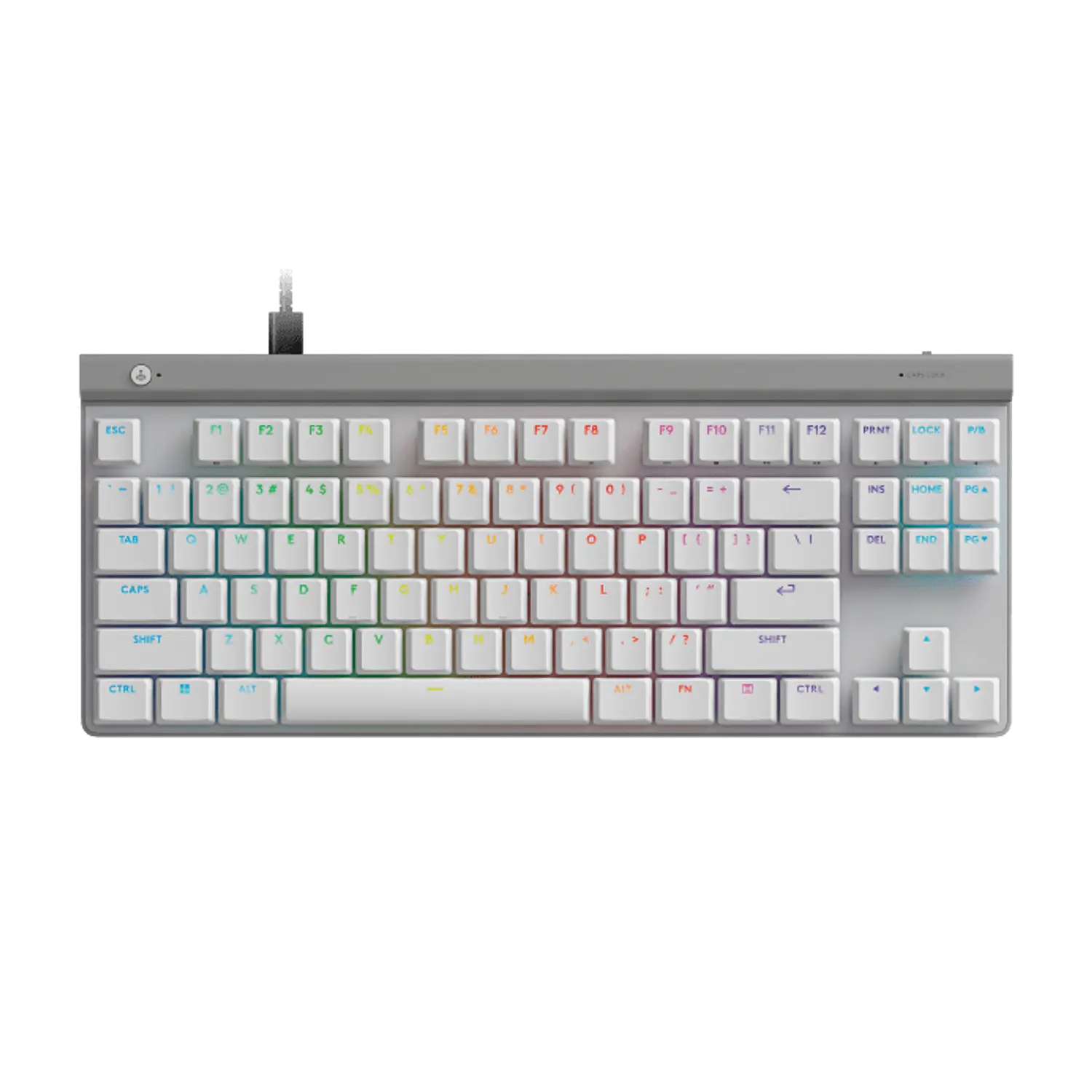 Teclado gamer Logitech G515 TKL White Alámbrico RGB 1