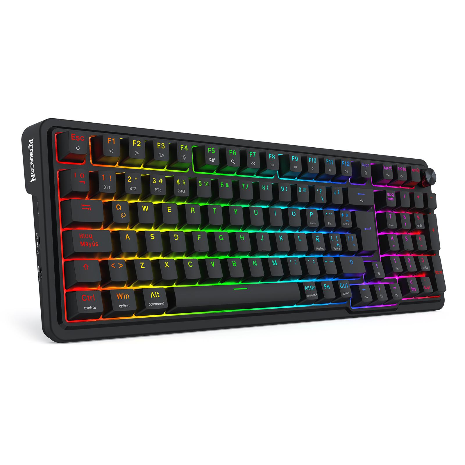 Teclado Mecánico Redragon Eisa 96% RGB negro sw red / español 4