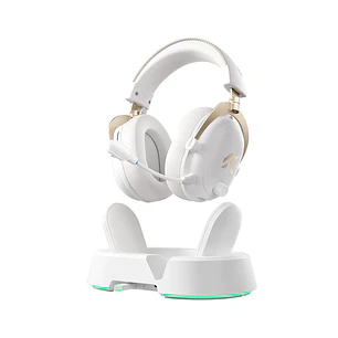 Audífonos MCHOSE V9 Turbo Magnetic Wireless Gaming Headset blanco/Dorado