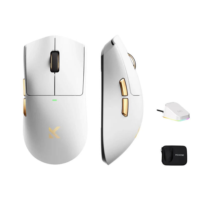 Mouse gamer MCHOSE K7 Ultra 8K Lightweight Wireless  white 2