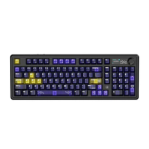 teclado MECANICO AJAZZ AK980 V2 PRO SW lichee / transparent yellow purple purple / us 