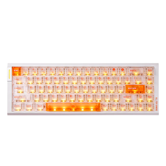 Teclado Gamer ATK RS6 Air Hall Effect Wired Blanco 1