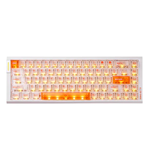 Teclado Gamer ATK RS6 Air Hall Effect Wired Blanco