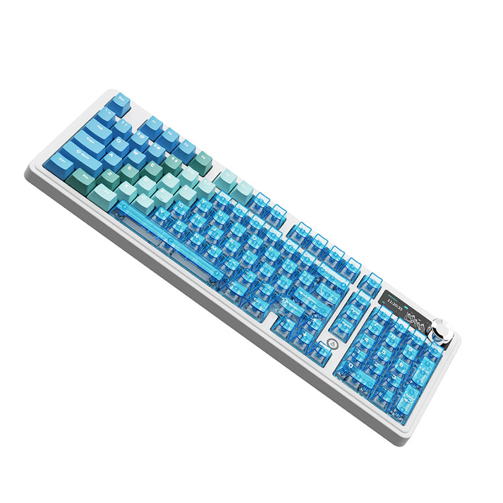 teclado MECANICO AJAZZ AK980 V2 PRO SW lichee / transparent Blue / us 4