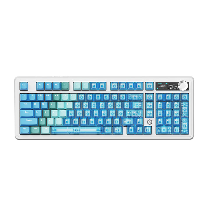 teclado MECANICO AJAZZ AK980 V2 PRO SW lichee / transparent Blue / us 1