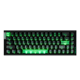 Teclado Gamer ATK RS6 Air Hall Effect Wired negro
