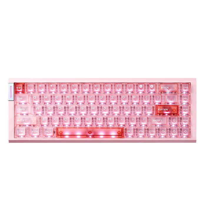 Teclado Gamer Magnético ATK RS6 Air Hall Effect Wired Rosado 1