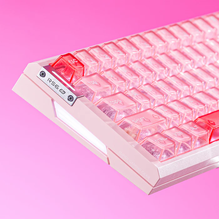 Teclado Gamer Magnético ATK RS6 Air Hall Effect Wired Rosado 2