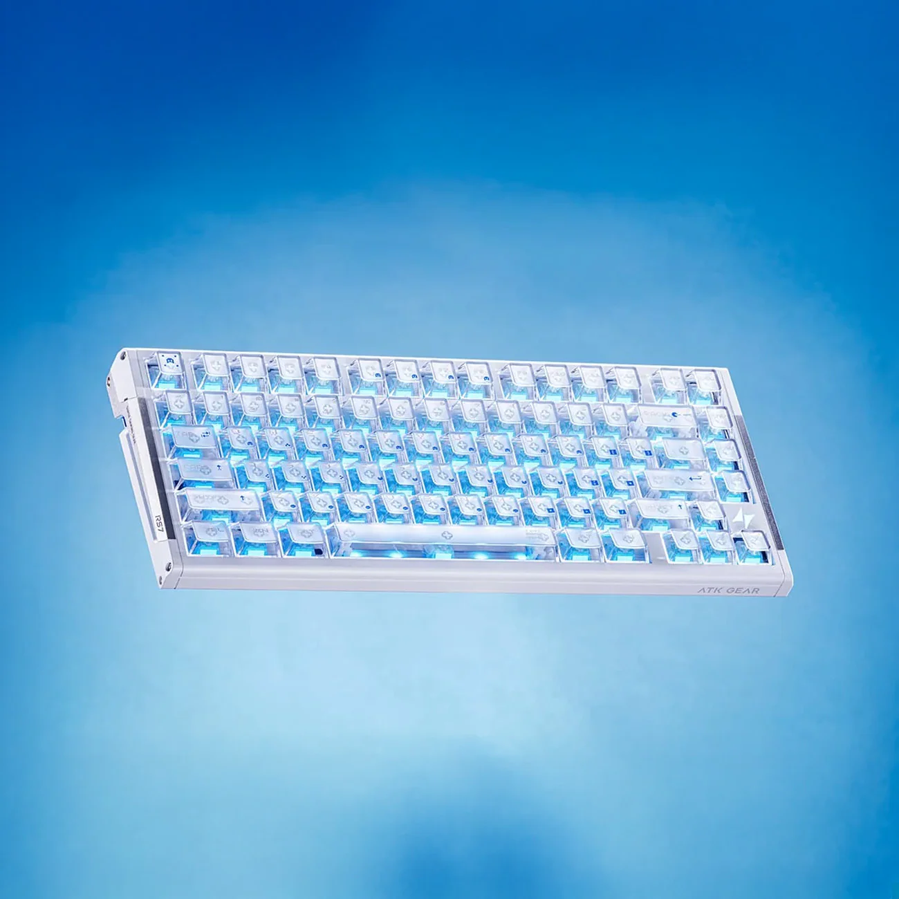 Teclado Hall Effect magnetico ATK RS7 V2 Silver Edge 4