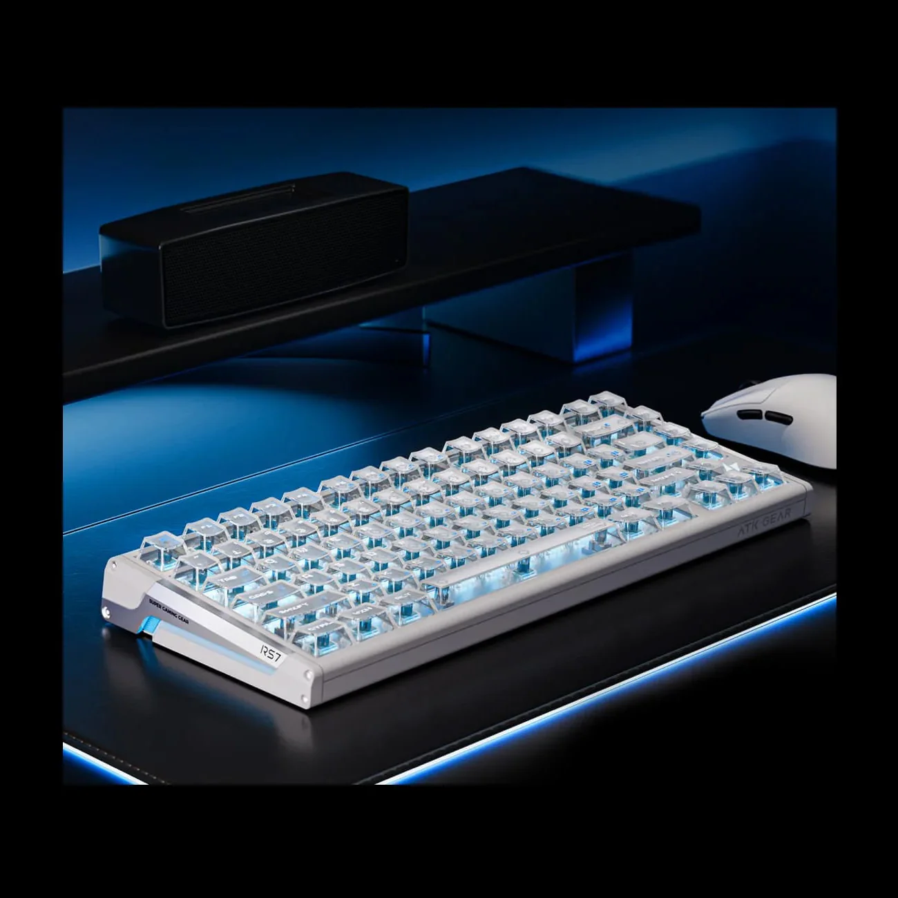 Teclado Hall Effect magnetico ATK RS7 V2 Silver Edge 5