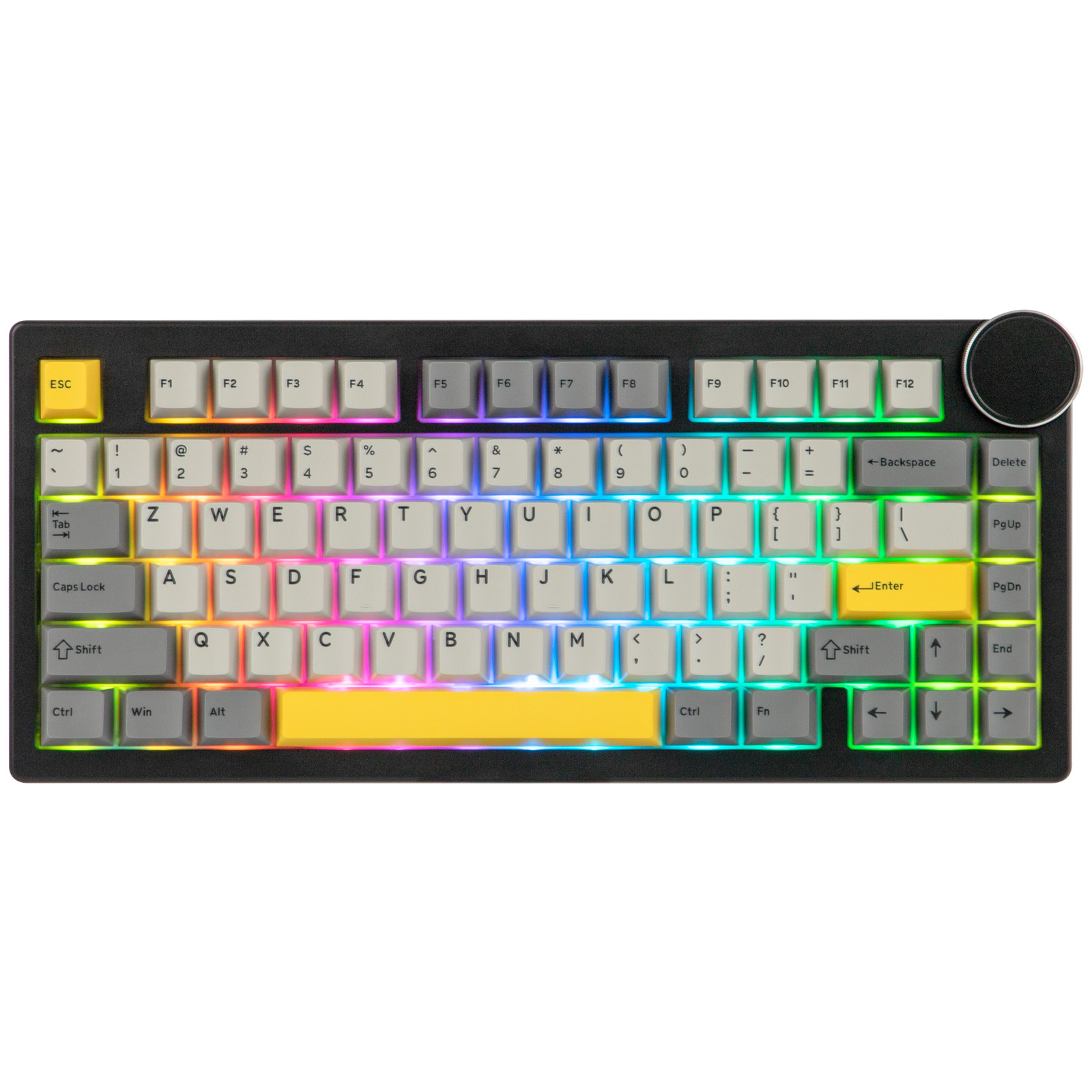 Teclado Mecánico AJAZZ AK820 V2 – Sw White Peach / Black Gray Yellow / us 4
