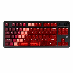 Teclado Mecánico AJAZZ MK87 Transparent Red – Switch Pitaya