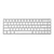 Teclado gamer Inalámbrico magnético irok mars68 wireless white