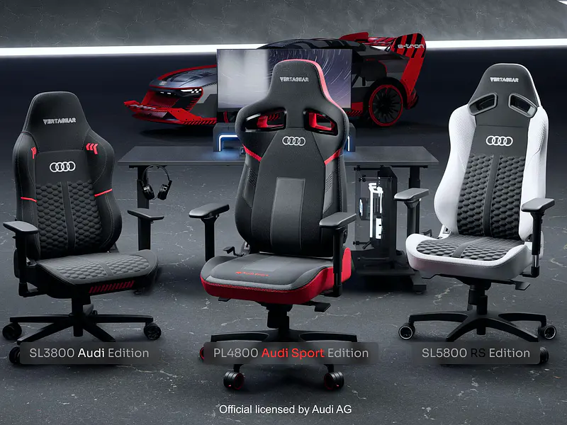 Audi x Vertagear llegó a VGamers: sillas gamer premium