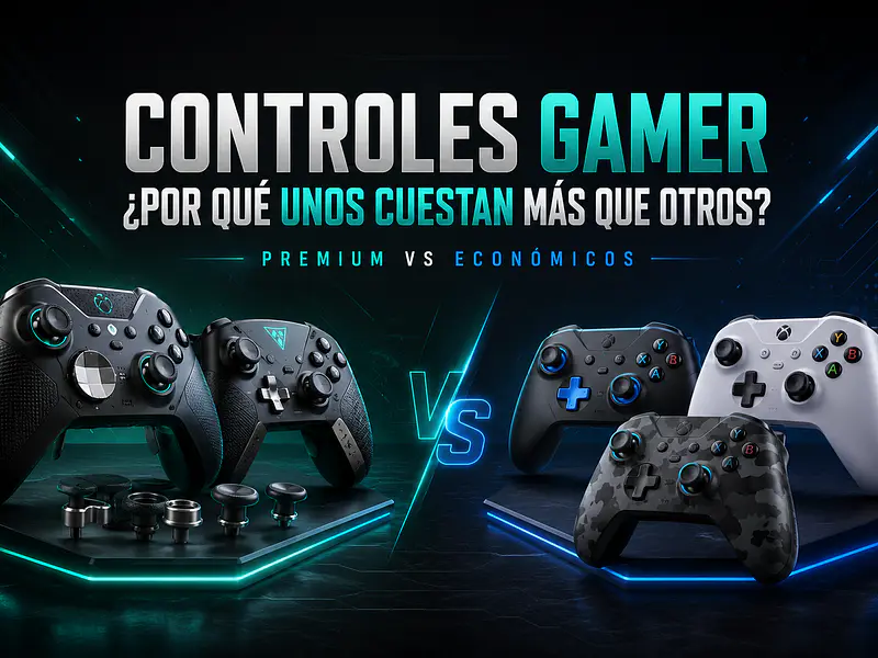 Controles gamer premium vs económicos: ¿cuál conviene comprar?